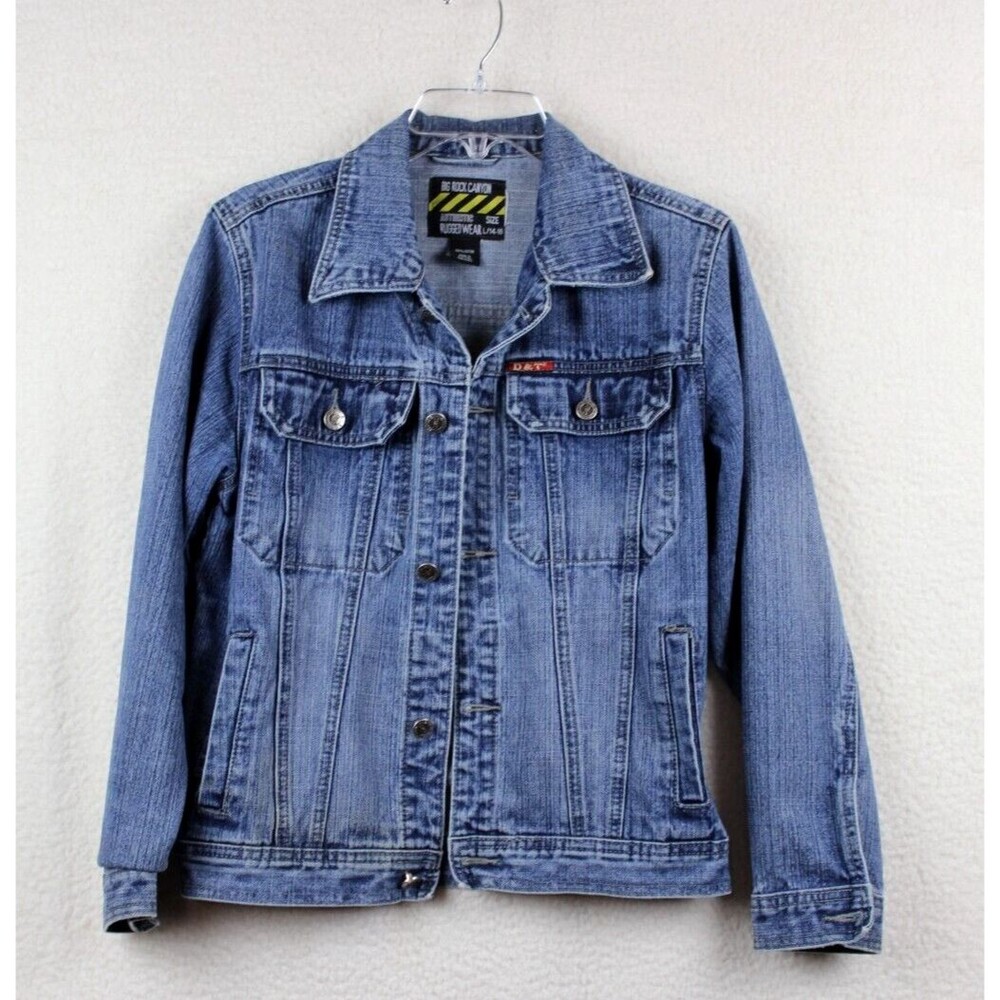 Big Rock Canyon Rugged Wear Blue Denium Jacket Size Large (10-12) Kids